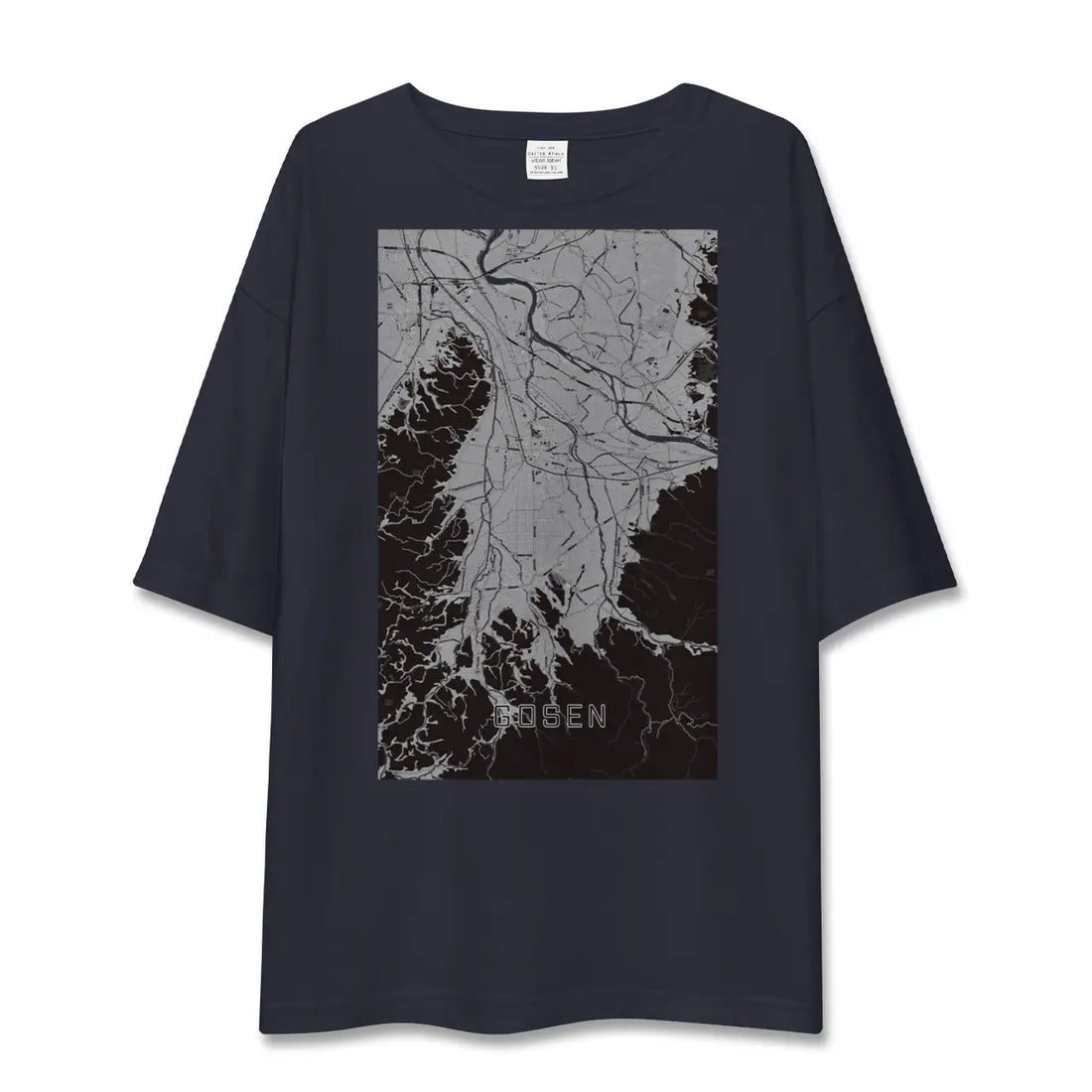 【五泉(新潟県)】地図柄ビッグシルエットTシャツ