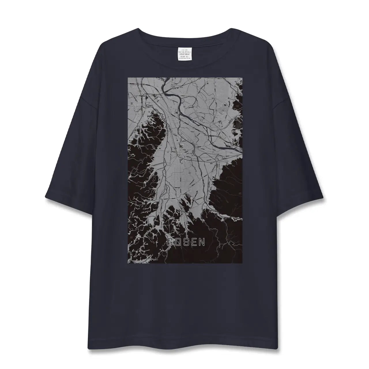 【五泉(新潟県)】地図柄ビッグシルエットTシャツ