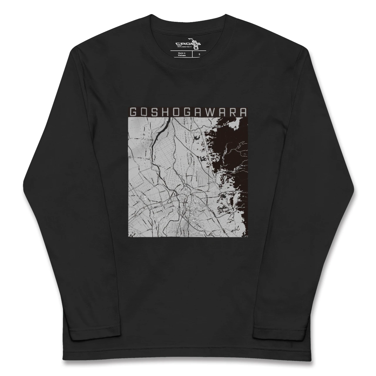 【五所川原(青森県)】地図柄ロングスリーブTシャツ