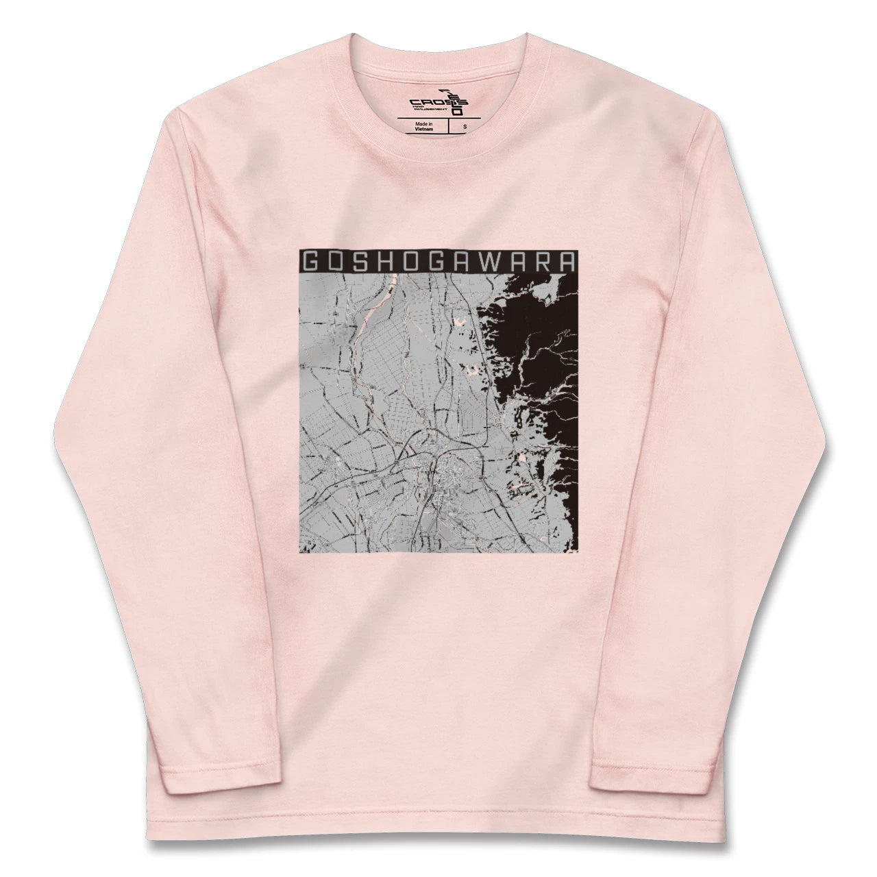 【五所川原(青森県)】地図柄ロングスリーブTシャツ