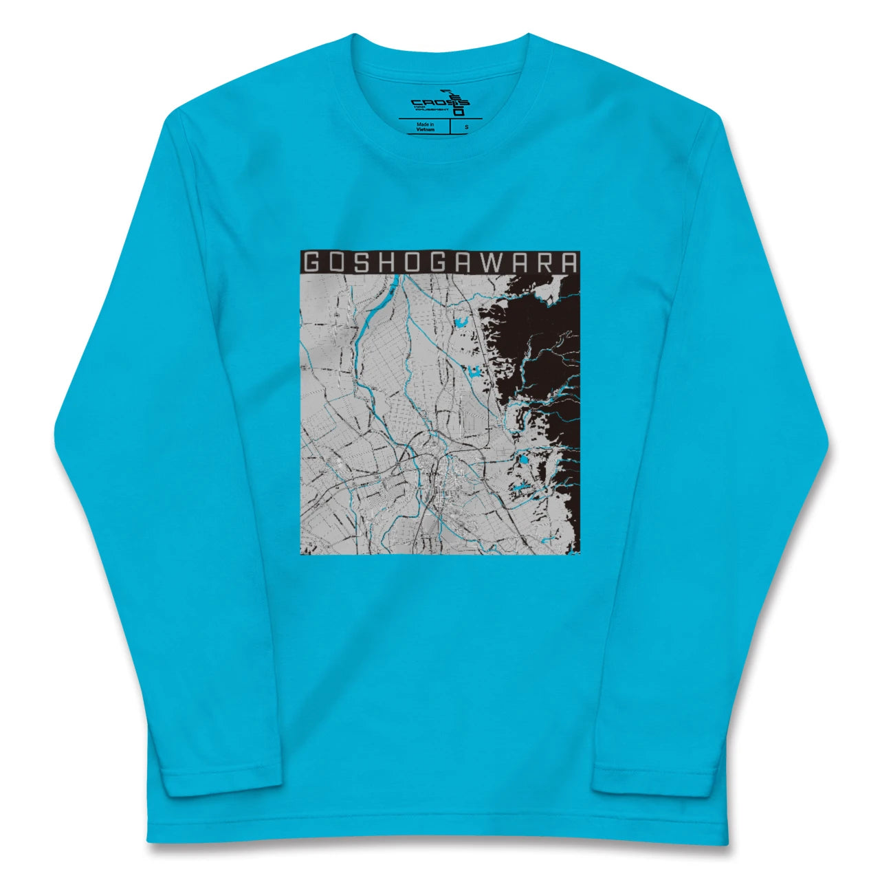 【五所川原(青森県)】地図柄ロングスリーブTシャツ