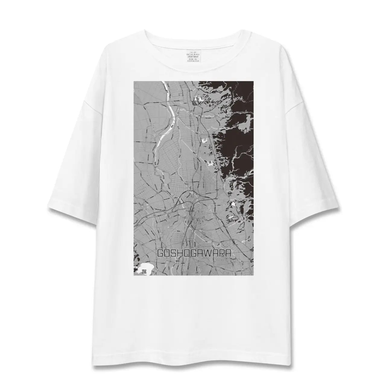 【五所川原(青森県)】地図柄ビッグシルエットTシャツ