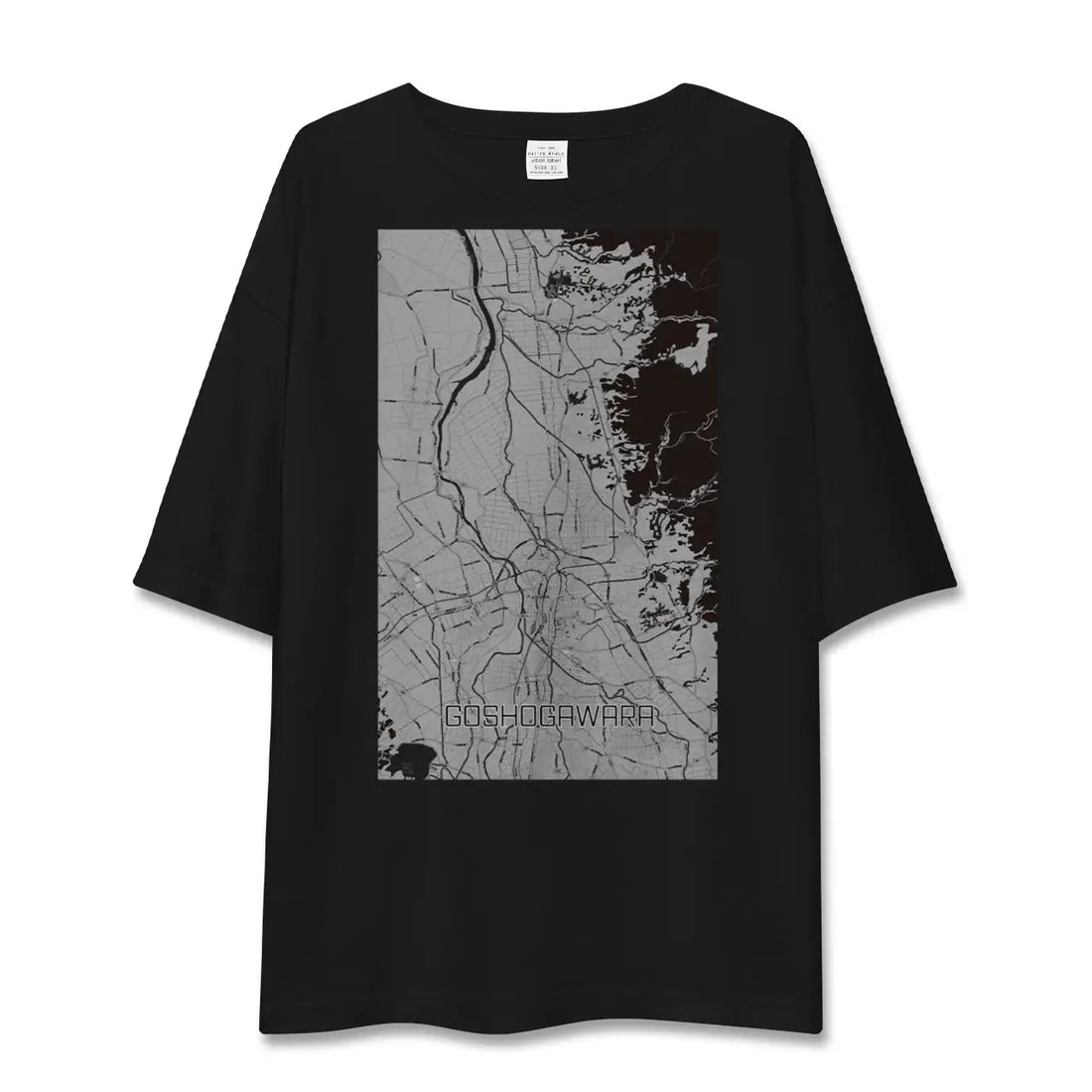 【五所川原(青森県)】地図柄ビッグシルエットTシャツ
