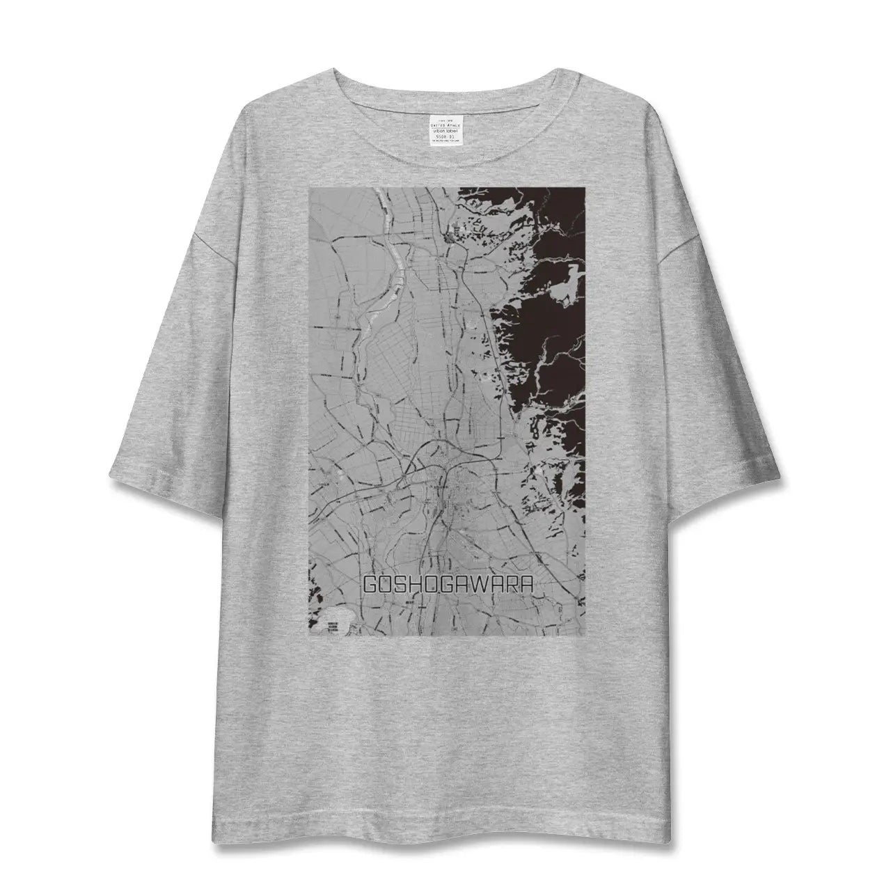 【五所川原(青森県)】地図柄ビッグシルエットTシャツ
