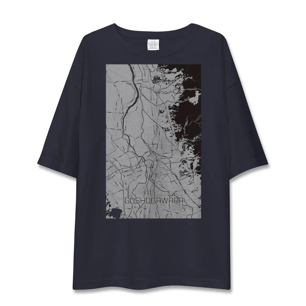 【五所川原(青森県)】地図柄ビッグシルエットTシャツ