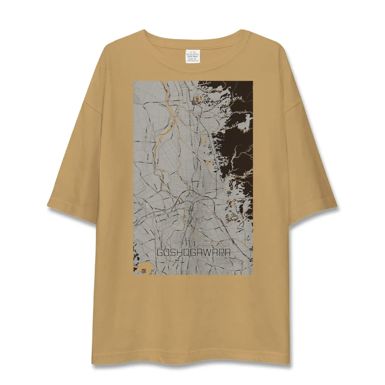【五所川原(青森県)】地図柄ビッグシルエットTシャツ