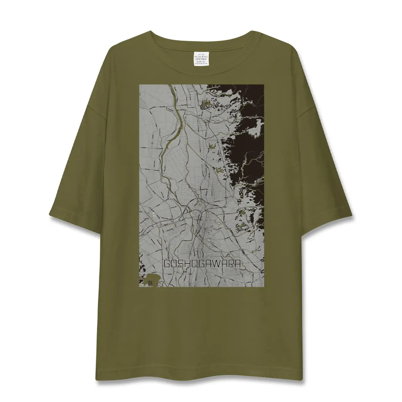 【五所川原(青森県)】地図柄ビッグシルエットTシャツ