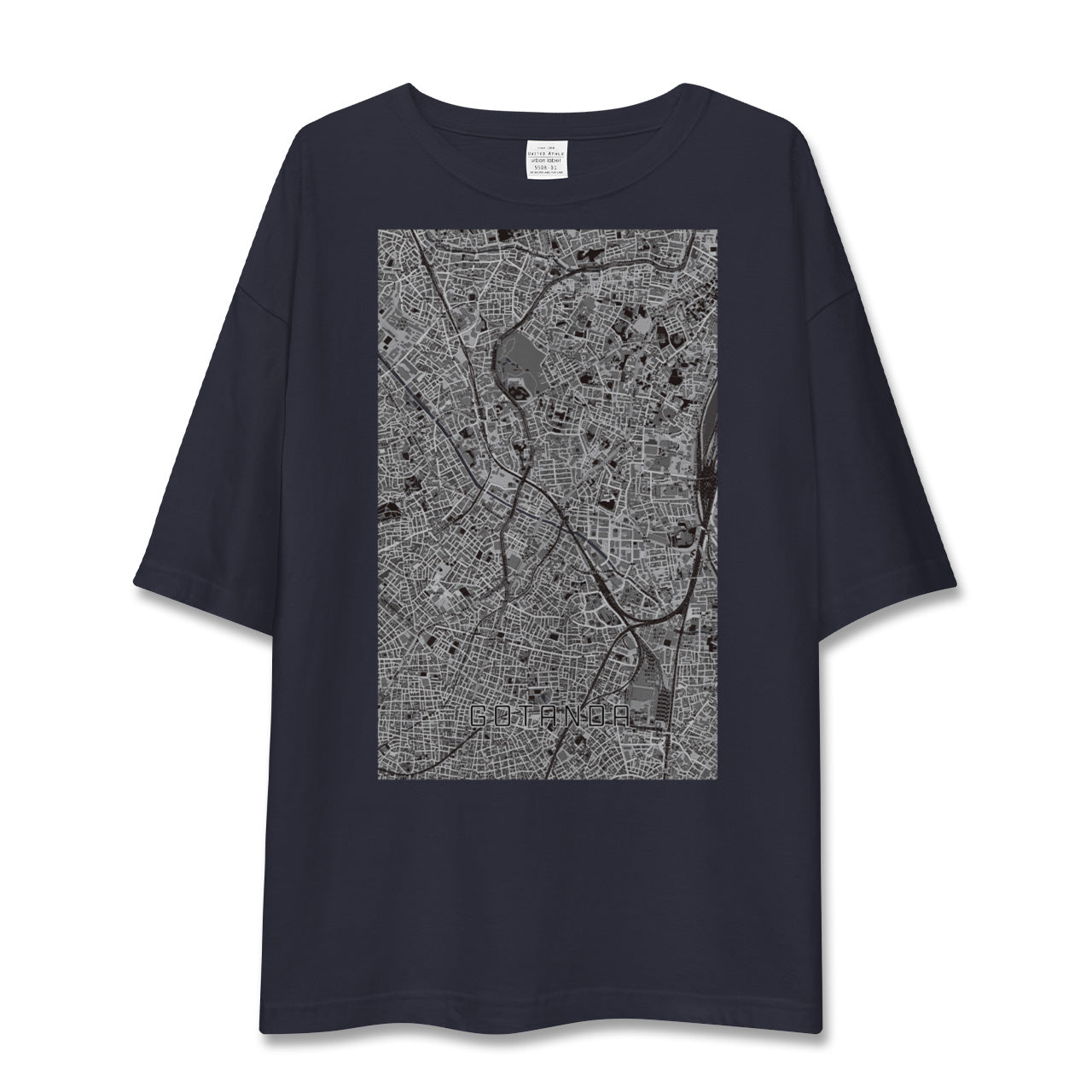 【五反田(東京都)】地図柄ビッグシルエットTシャツ