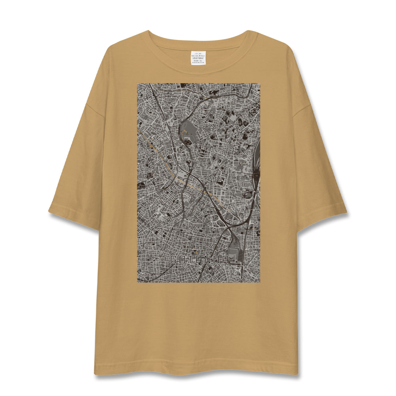 【五反田(東京都)】地図柄ビッグシルエットTシャツ