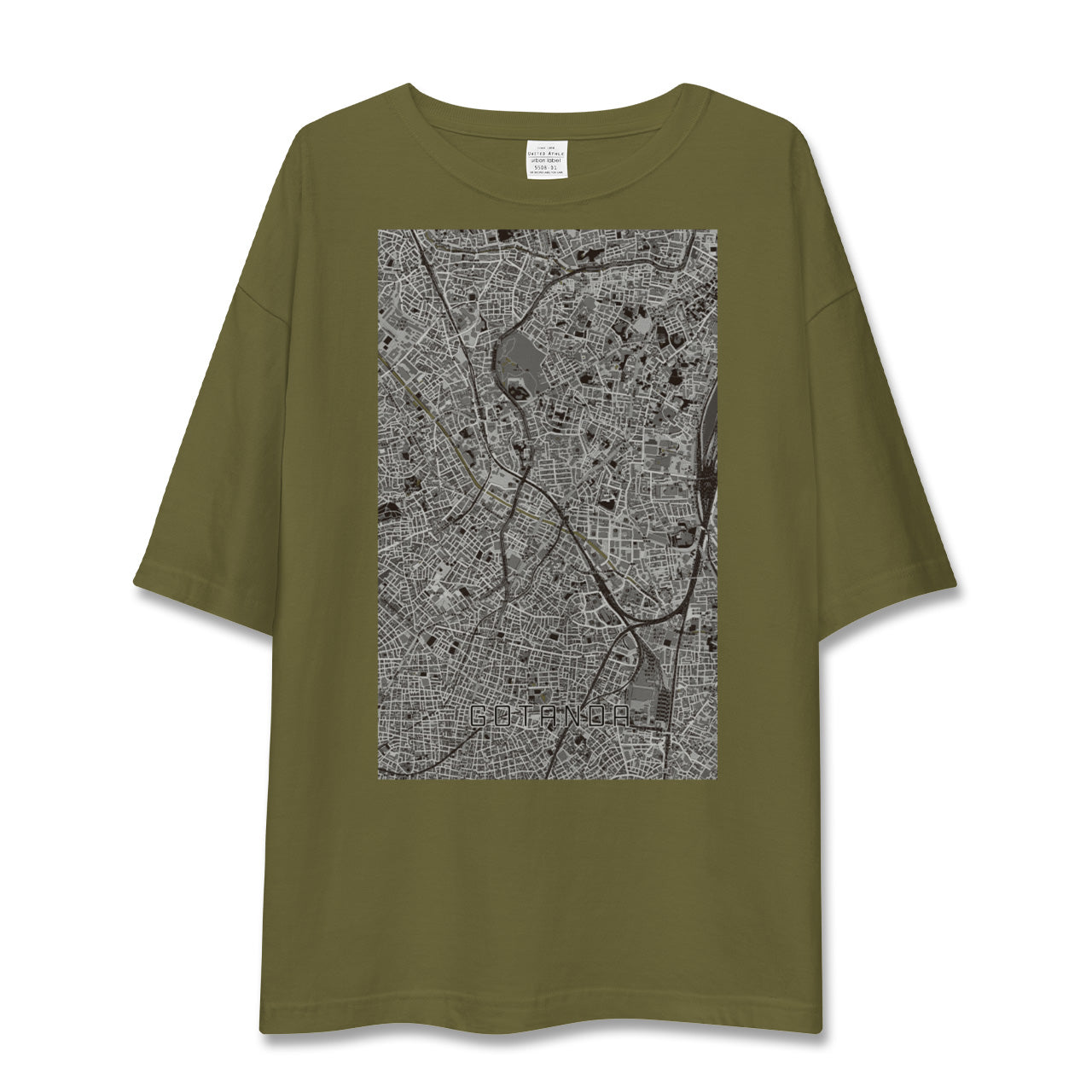 【五反田(東京都)】地図柄ビッグシルエットTシャツ