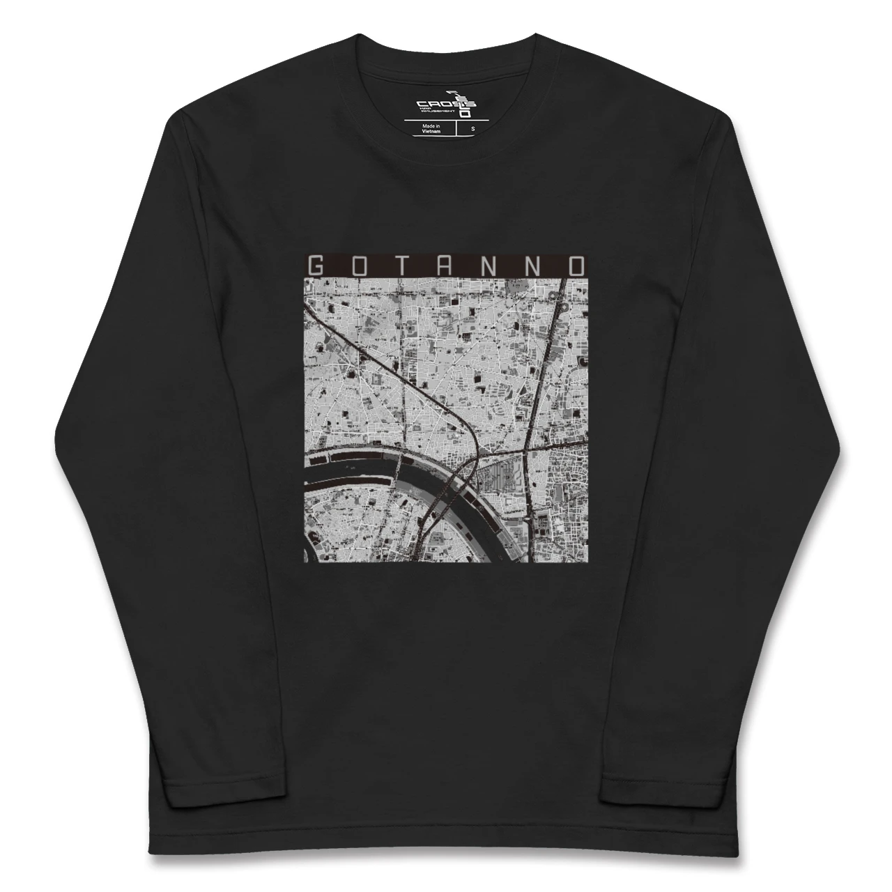 【五反野(東京都)】地図柄ロングスリーブTシャツ