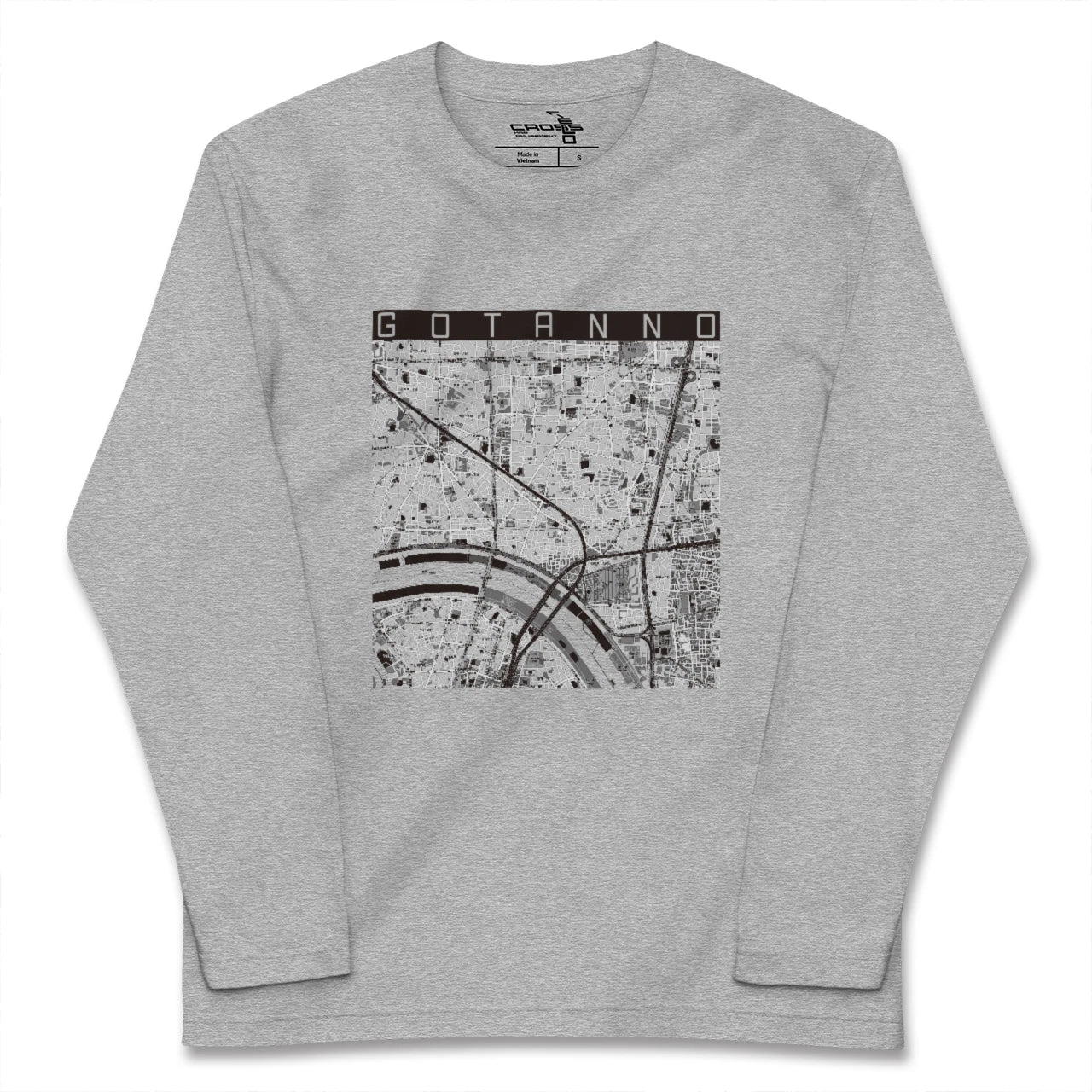 【五反野(東京都)】地図柄ロングスリーブTシャツ