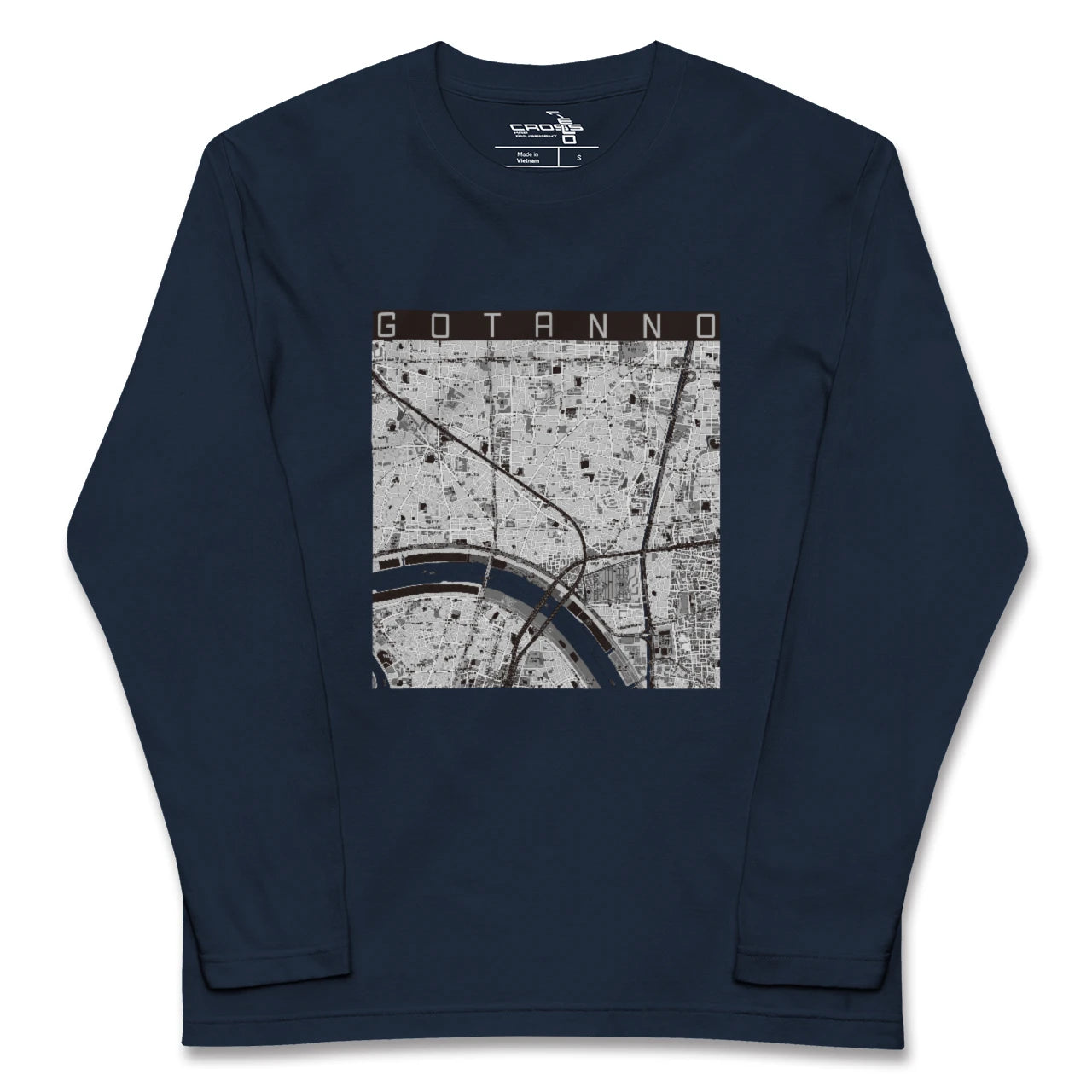 【五反野(東京都)】地図柄ロングスリーブTシャツ