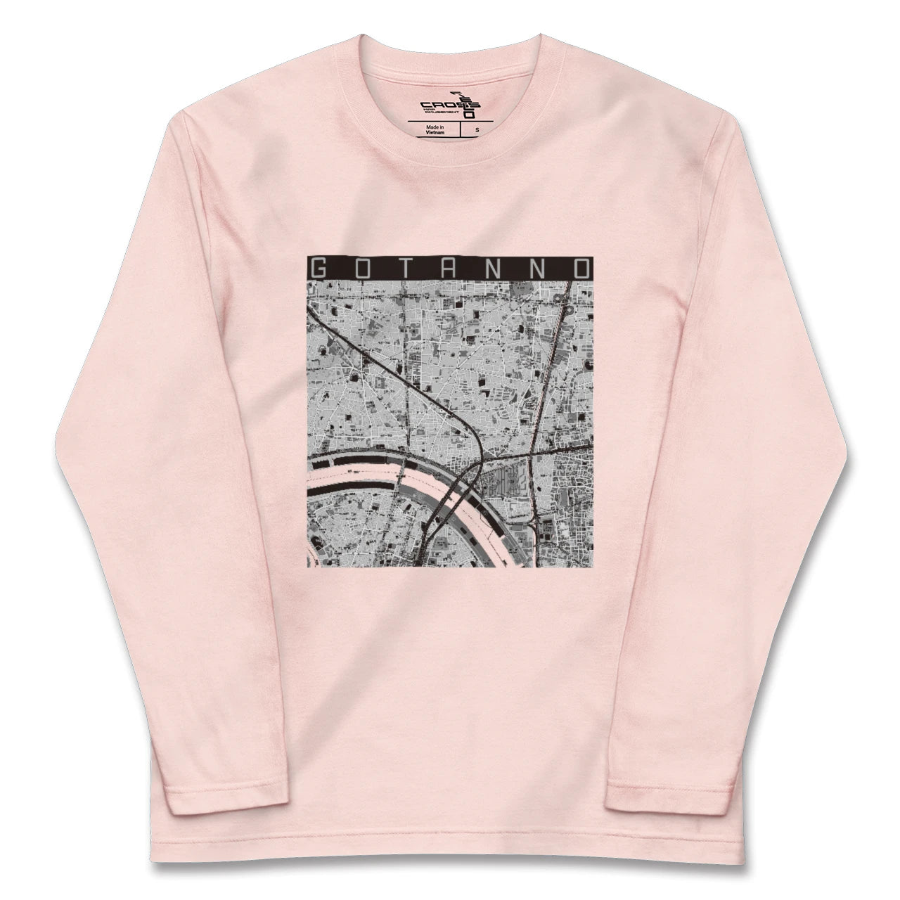 【五反野(東京都)】地図柄ロングスリーブTシャツ