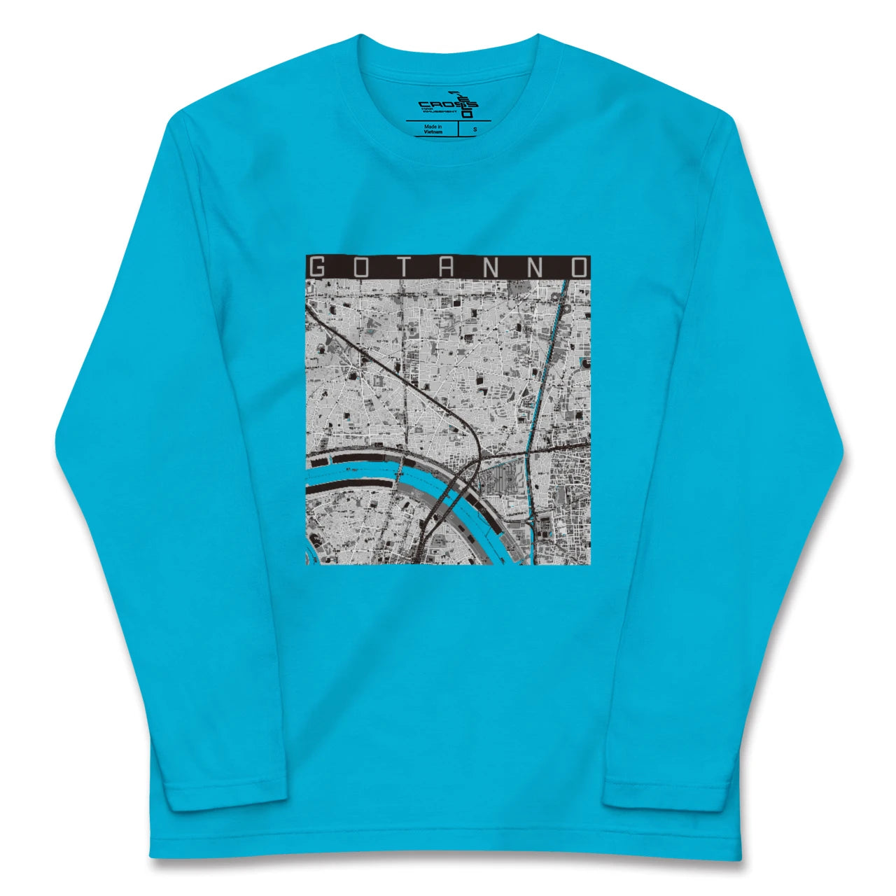 【五反野(東京都)】地図柄ロングスリーブTシャツ