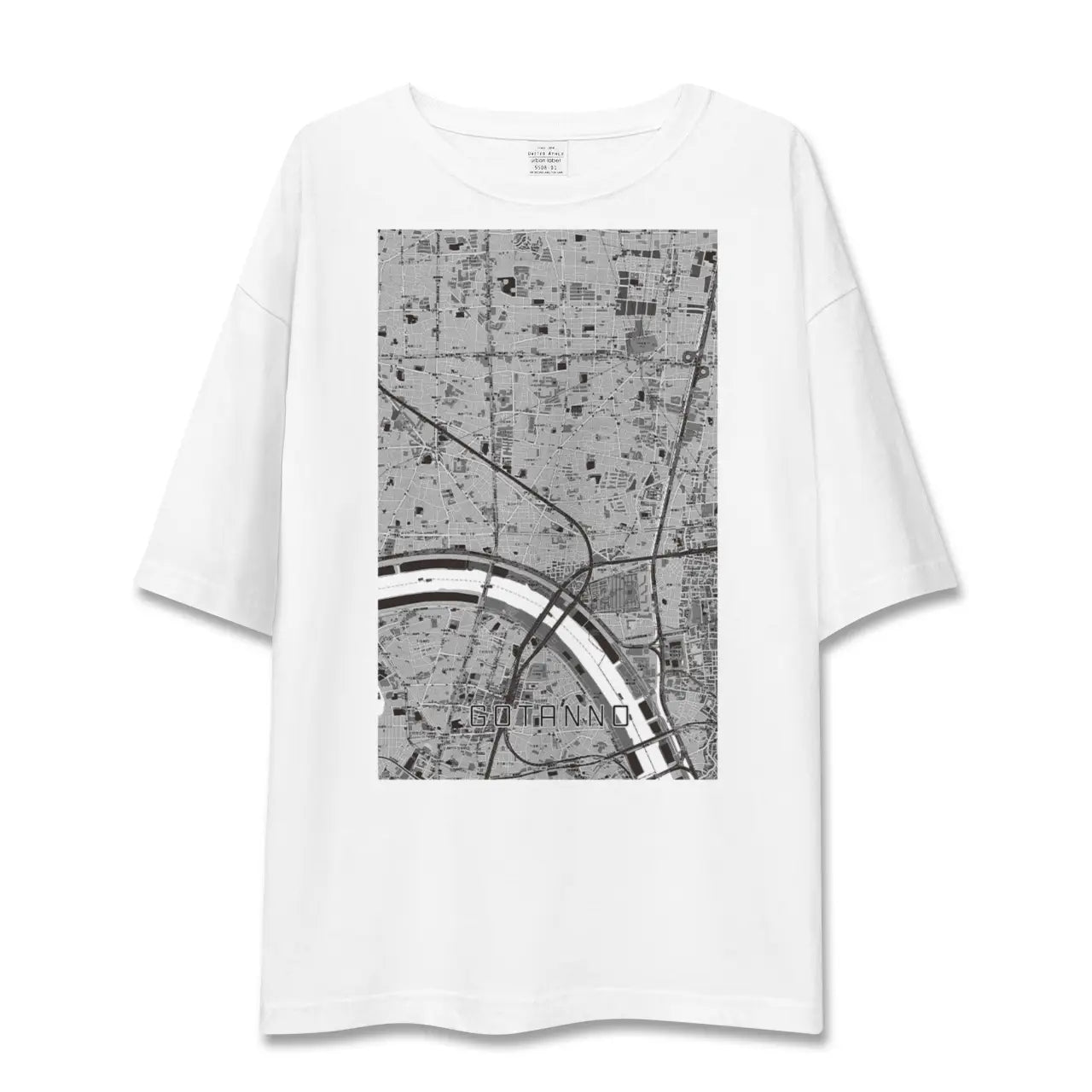 【五反野(東京都)】地図柄ビッグシルエットTシャツ