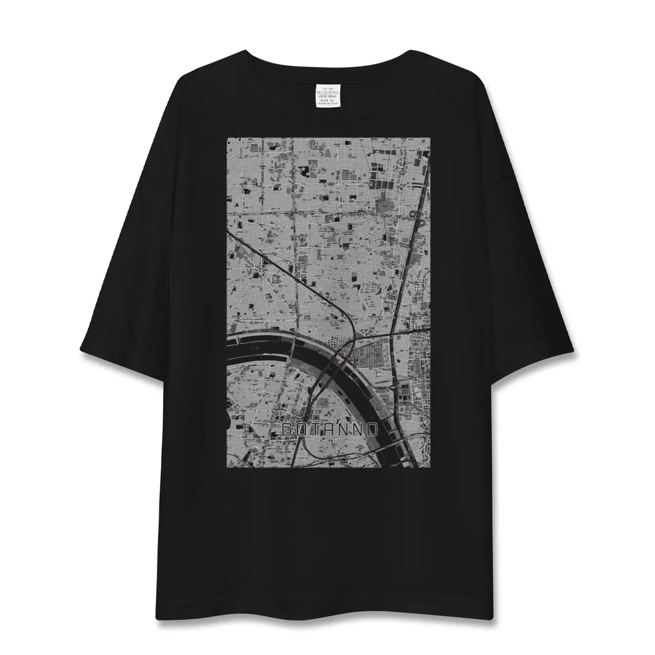 【五反野(東京都)】地図柄ビッグシルエットTシャツ