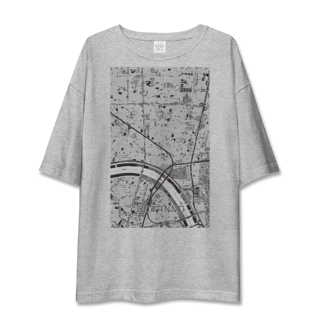 【五反野(東京都)】地図柄ビッグシルエットTシャツ