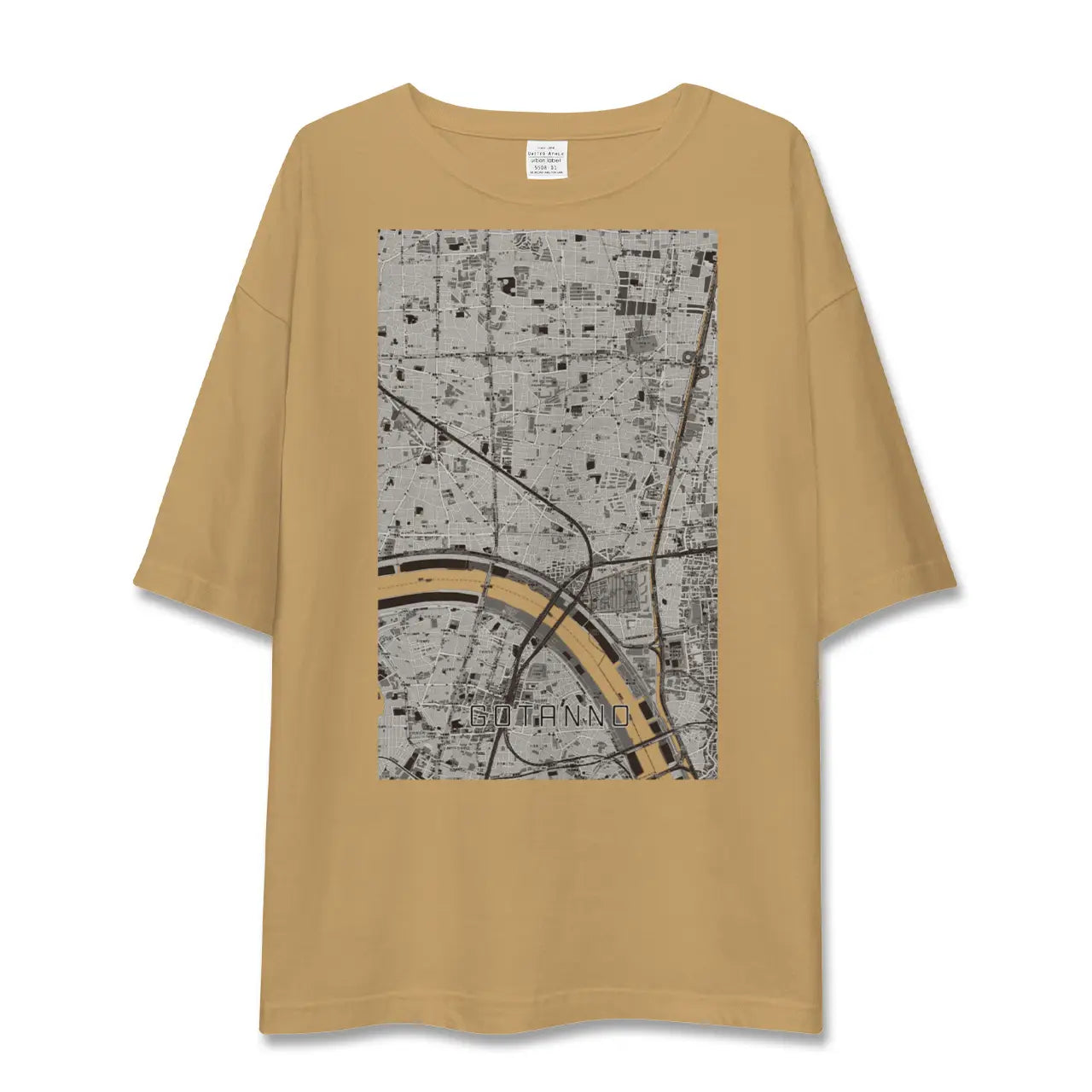 【五反野(東京都)】地図柄ビッグシルエットTシャツ