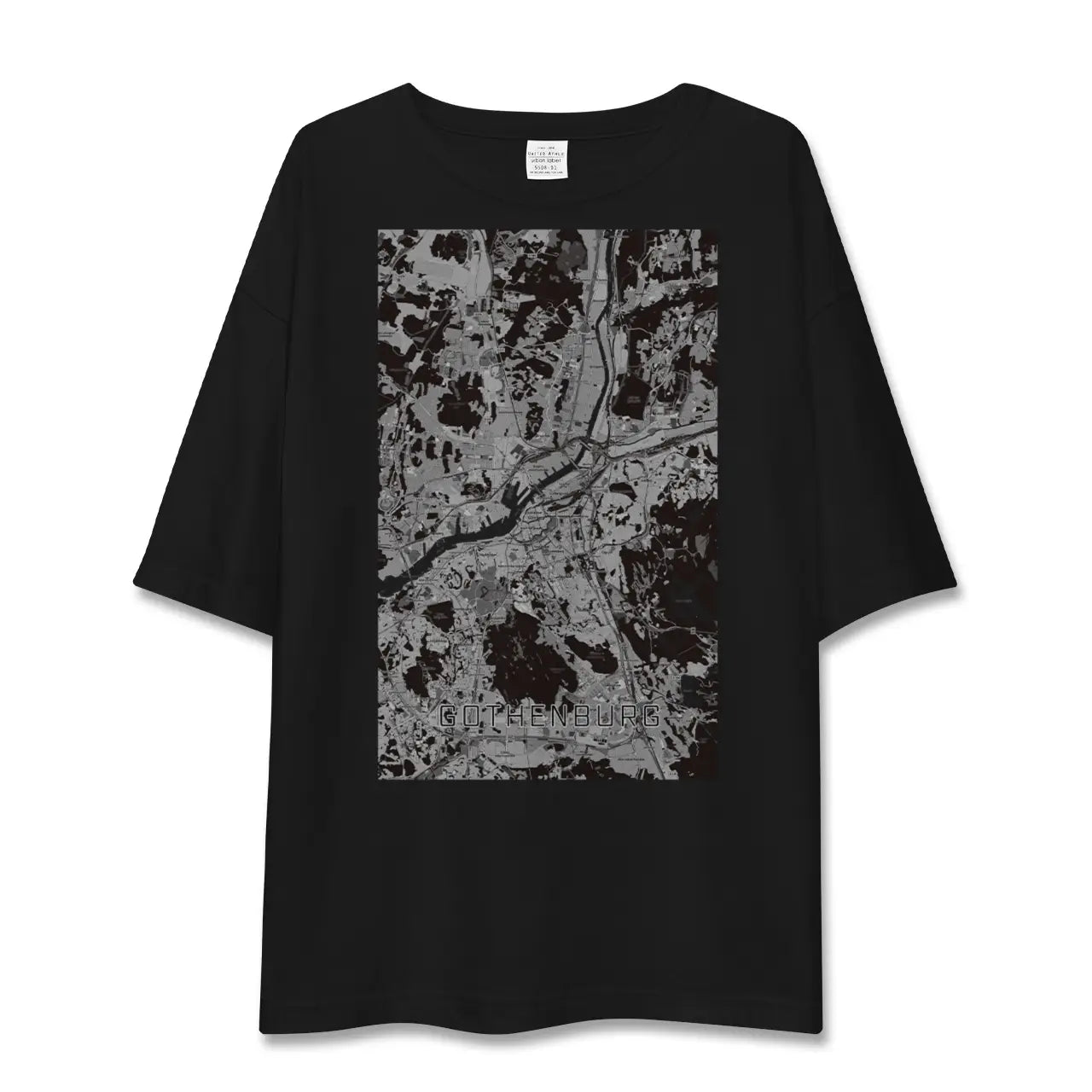 【ヨーテボリ(スウェーデン)】地図柄ビッグシルエットTシャツ