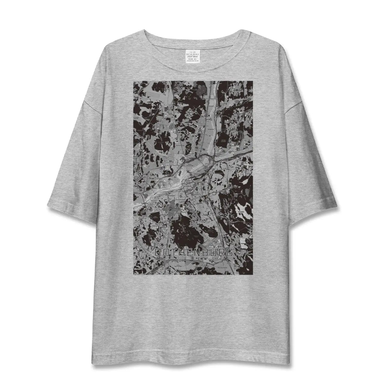 【ヨーテボリ(スウェーデン)】地図柄ビッグシルエットTシャツ