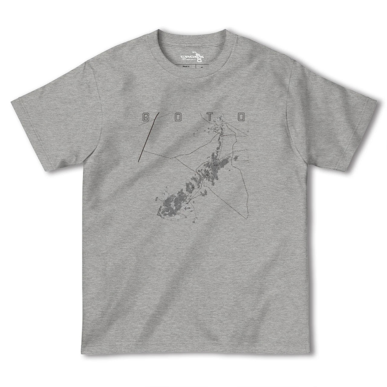 【五島(長崎県)】地図柄ヘビーウェイトTシャツ