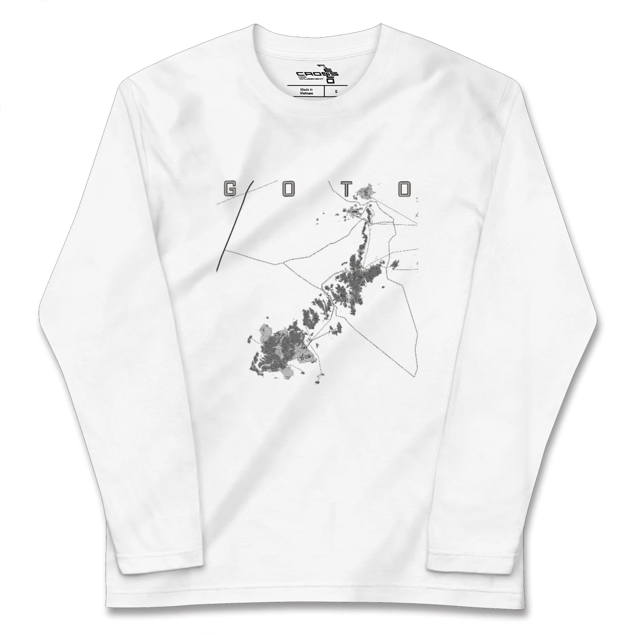 【五島(長崎県)】地図柄ロングスリーブTシャツ