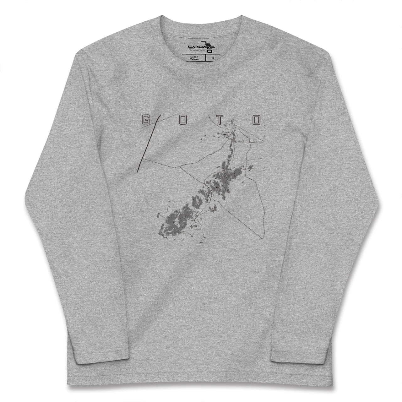 【五島(長崎県)】地図柄ロングスリーブTシャツ