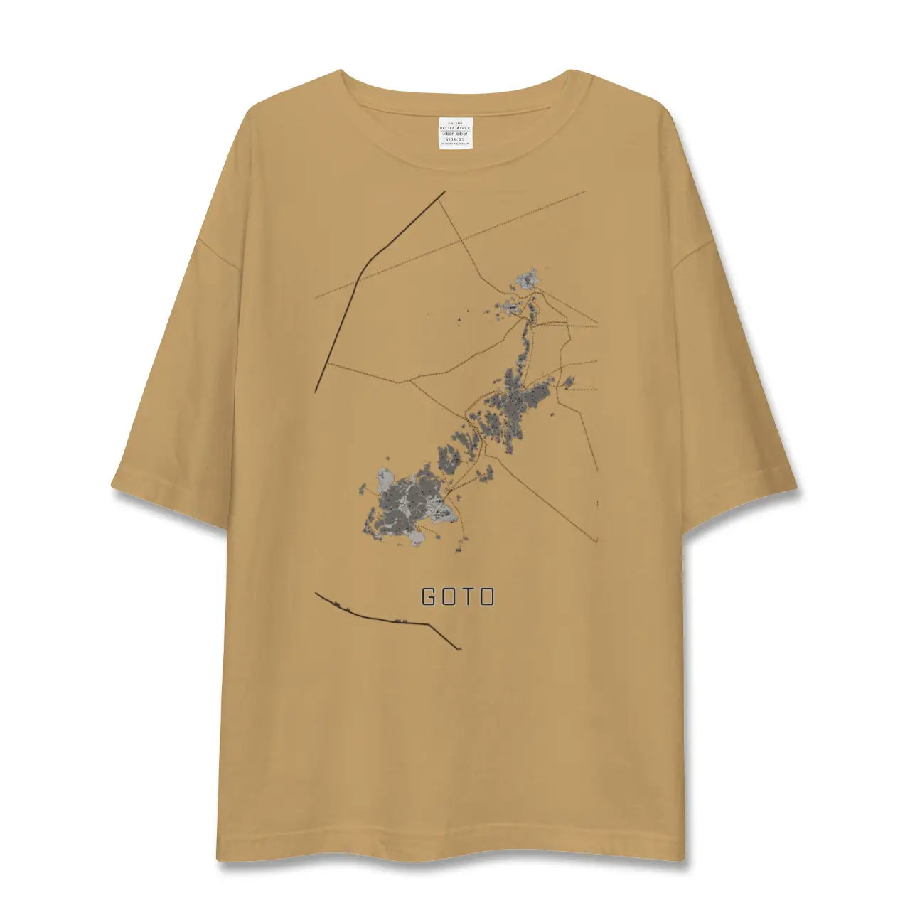 【五島(長崎県)】地図柄ビッグシルエットTシャツ