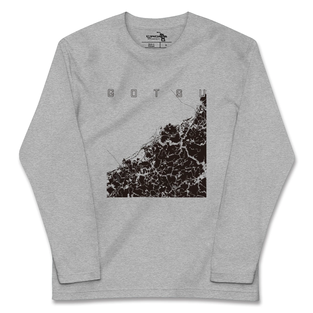 【江津(島根県)】地図柄ロングスリーブTシャツ