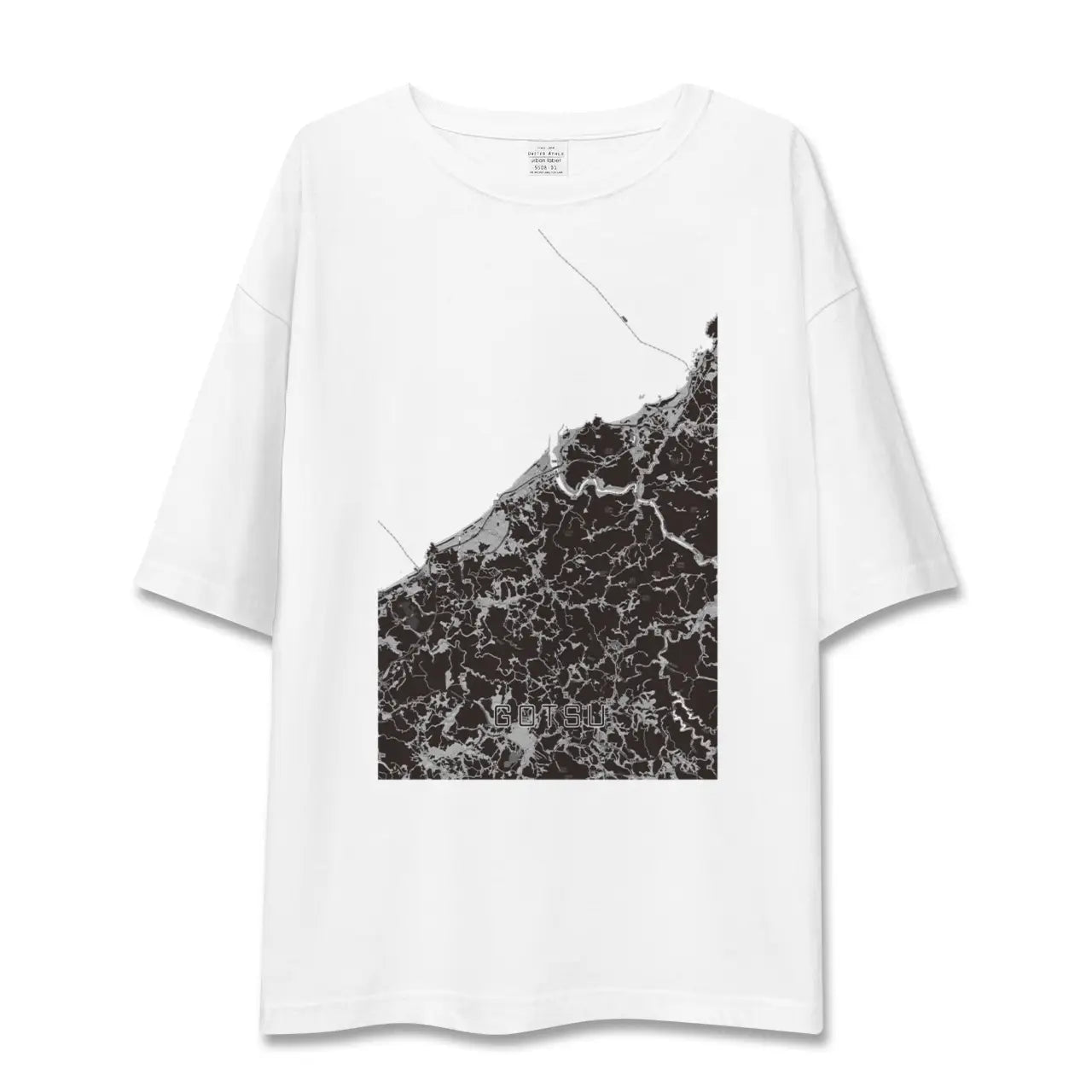 【江津(島根県)】地図柄ビッグシルエットTシャツ