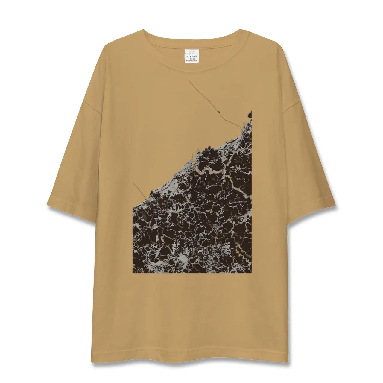 【江津(島根県)】地図柄ビッグシルエットTシャツ