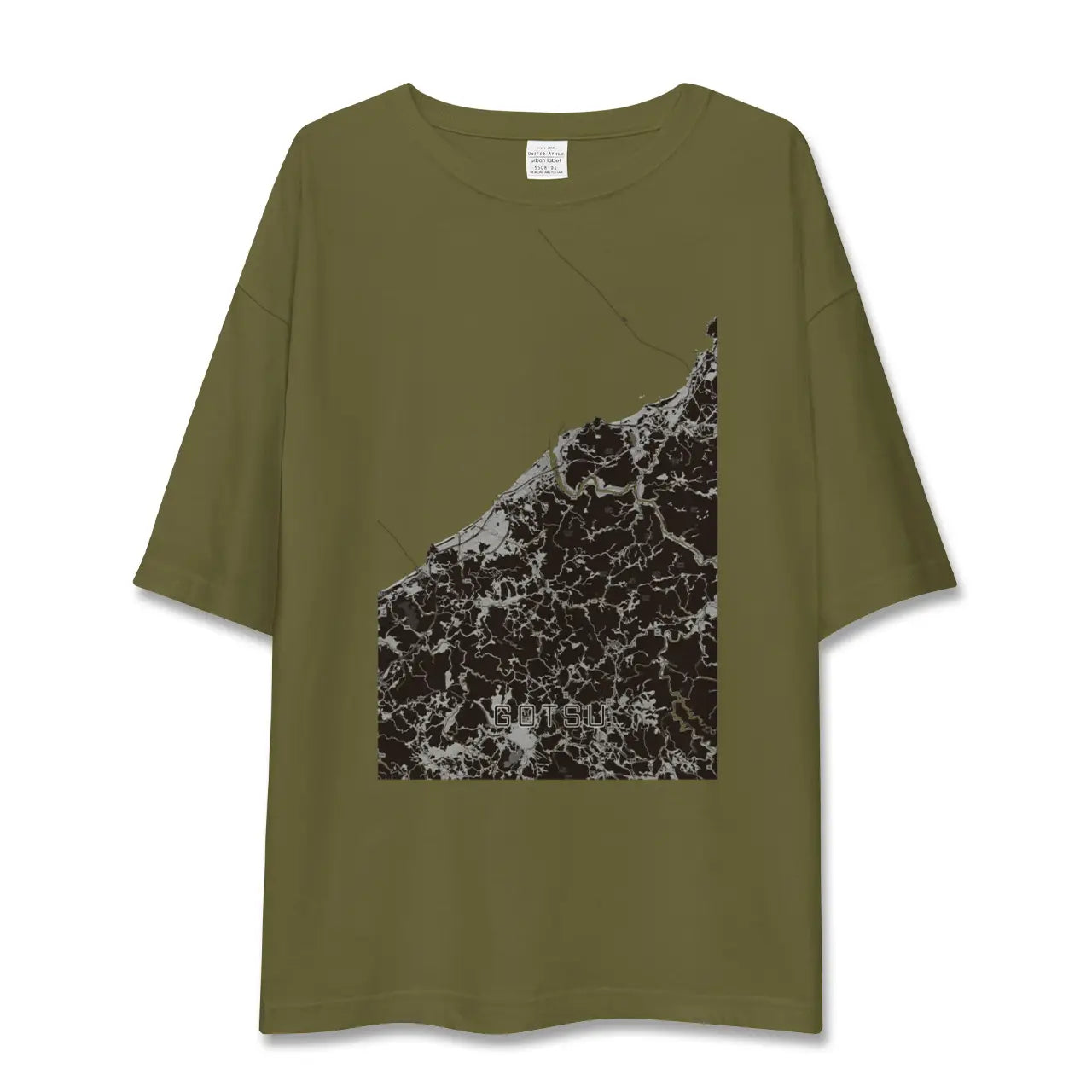 【江津(島根県)】地図柄ビッグシルエットTシャツ
