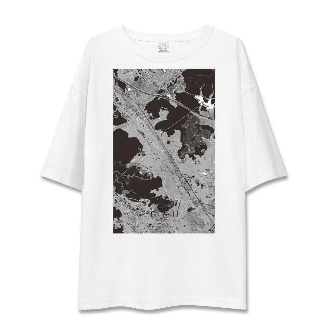 【御油(愛知県)】地図柄ビッグシルエットTシャツ