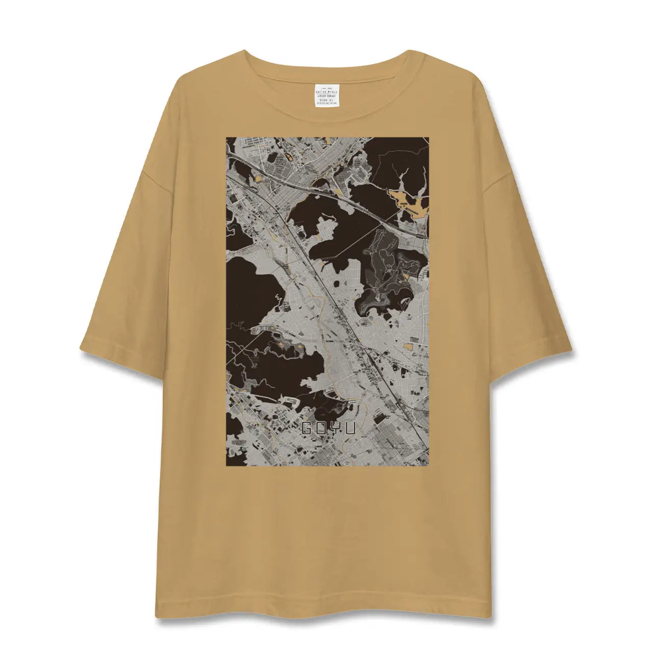 【御油(愛知県)】地図柄ビッグシルエットTシャツ