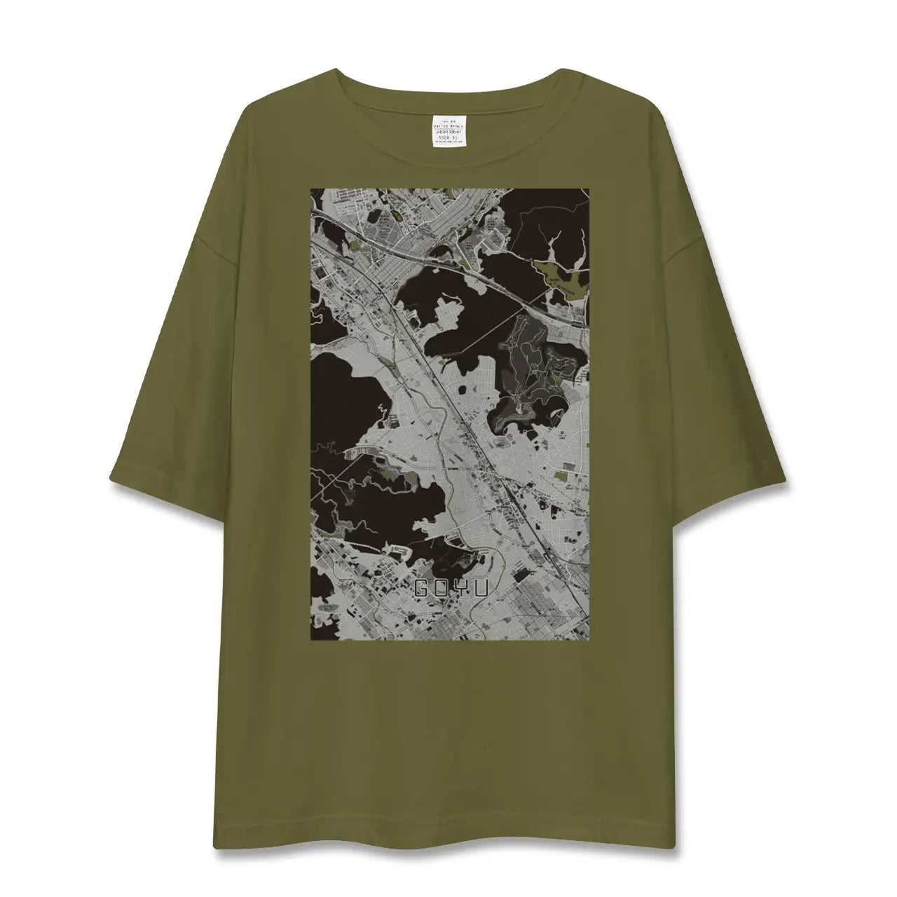 【御油(愛知県)】地図柄ビッグシルエットTシャツ