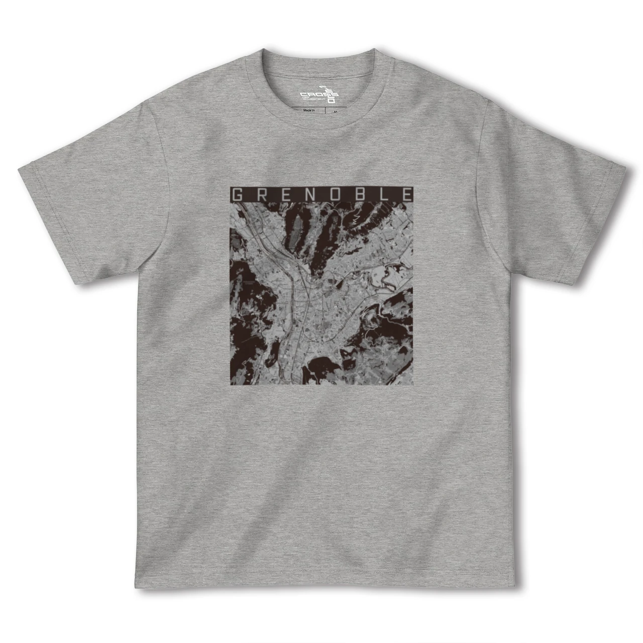 【グルノーブル(フランス)】地図柄ヘビーウェイトTシャツ