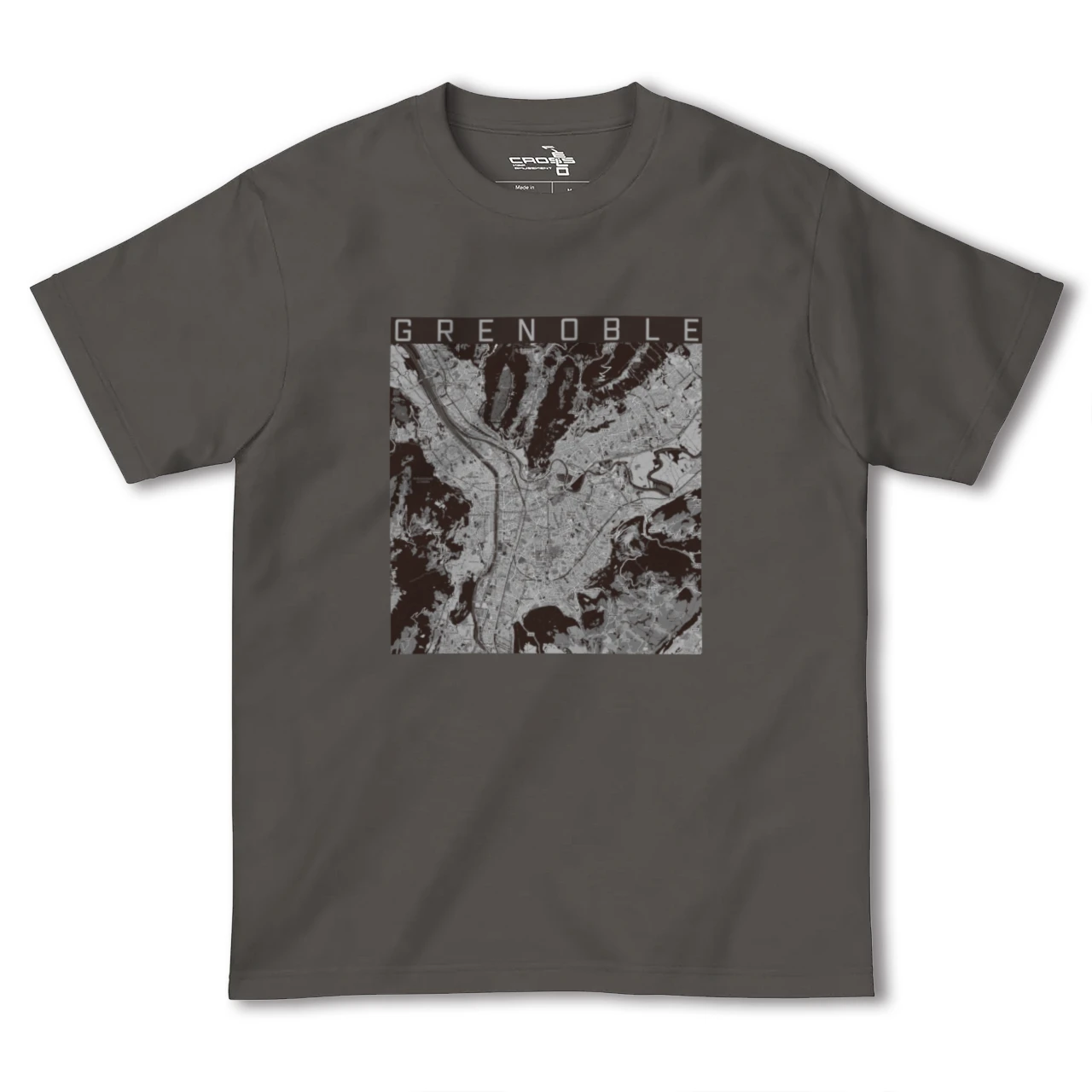 【グルノーブル(フランス)】地図柄ヘビーウェイトTシャツ