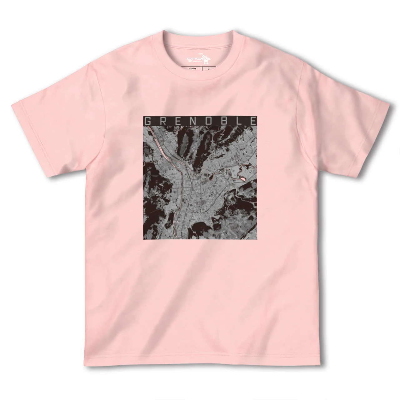 【グルノーブル(フランス)】地図柄ヘビーウェイトTシャツ