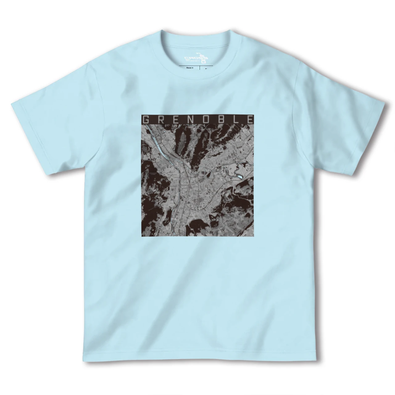 【グルノーブル(フランス)】地図柄ヘビーウェイトTシャツ