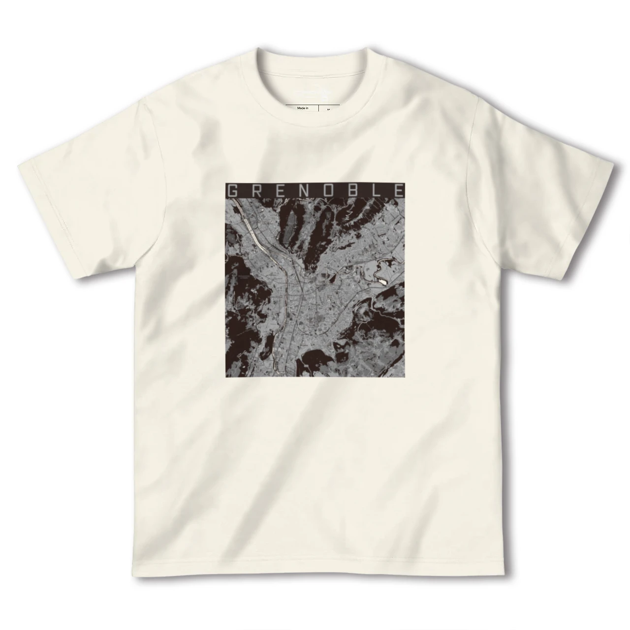【グルノーブル(フランス)】地図柄ヘビーウェイトTシャツ