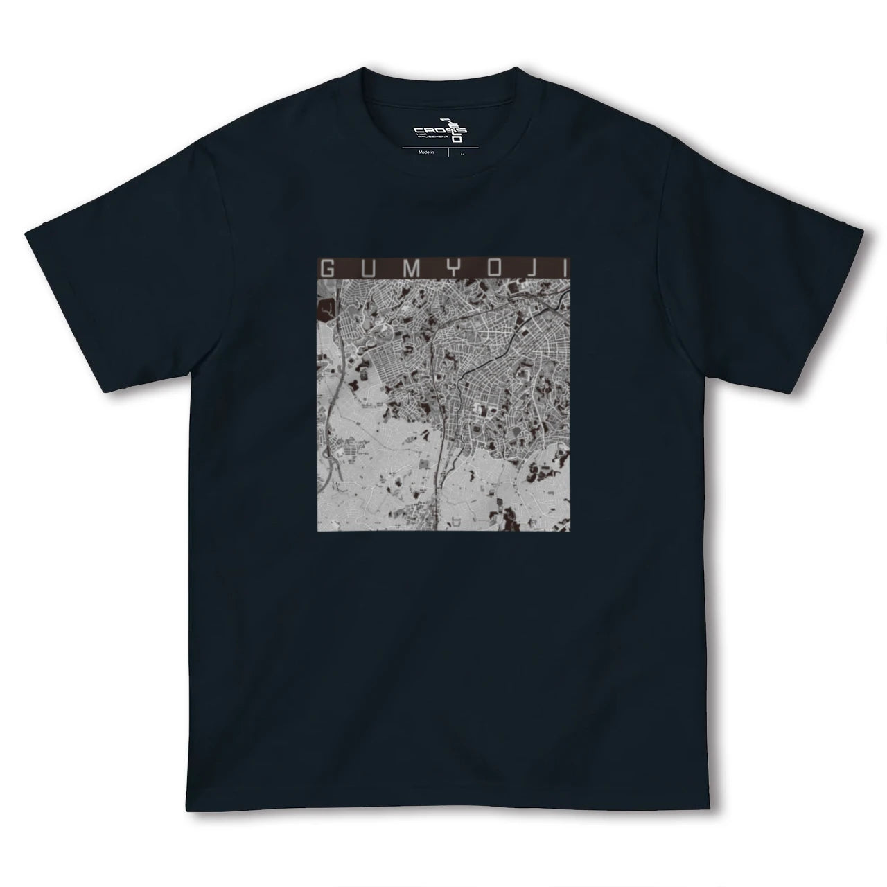 【弘明寺(神奈川県)】地図柄ヘビーウェイトTシャツ