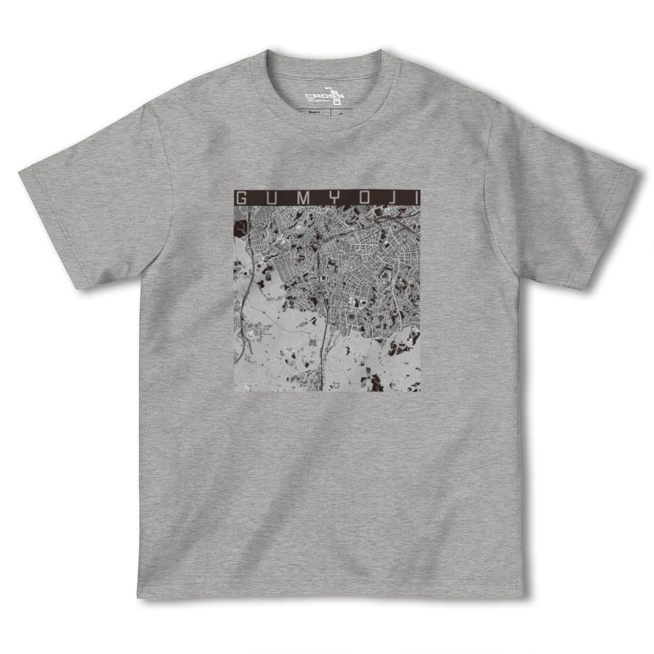【弘明寺(神奈川県)】地図柄ヘビーウェイトTシャツ