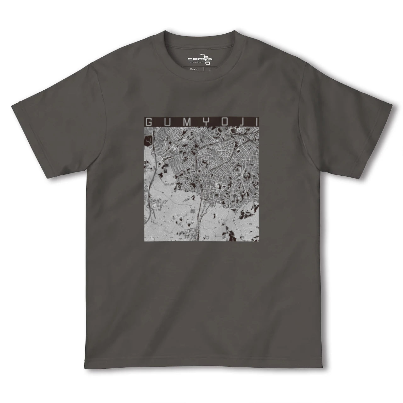 【弘明寺(神奈川県)】地図柄ヘビーウェイトTシャツ