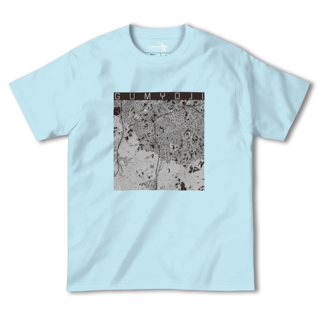 【弘明寺(神奈川県)】地図柄ヘビーウェイトTシャツ