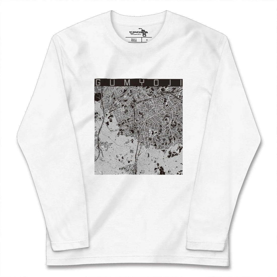 【弘明寺(神奈川県)】地図柄ロングスリーブTシャツ