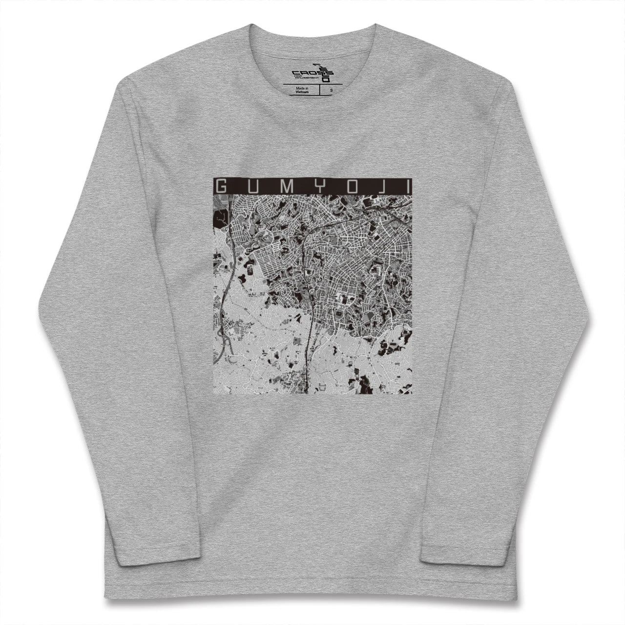 【弘明寺(神奈川県)】地図柄ロングスリーブTシャツ