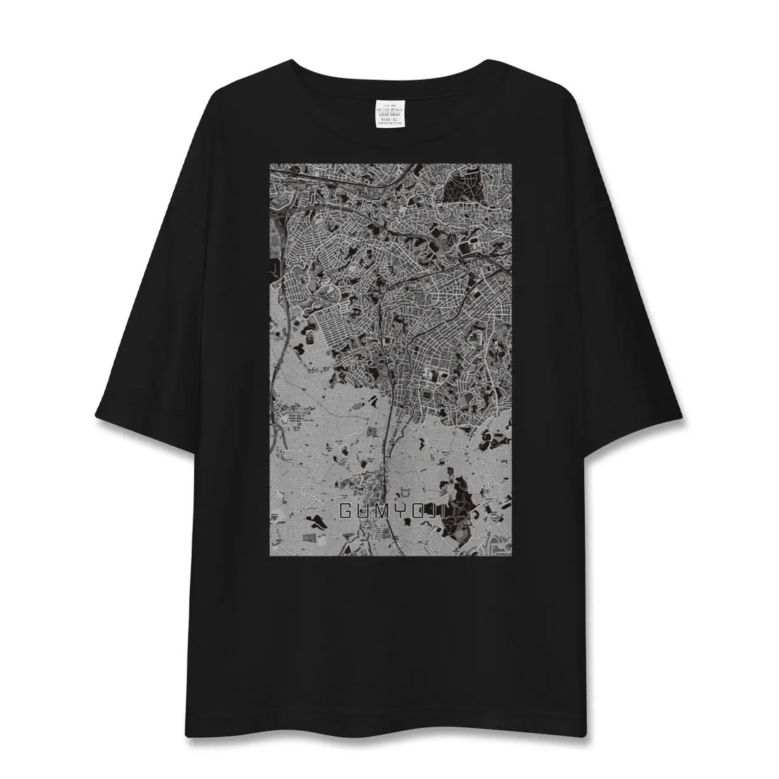 【弘明寺(神奈川県)】地図柄ビッグシルエットTシャツ