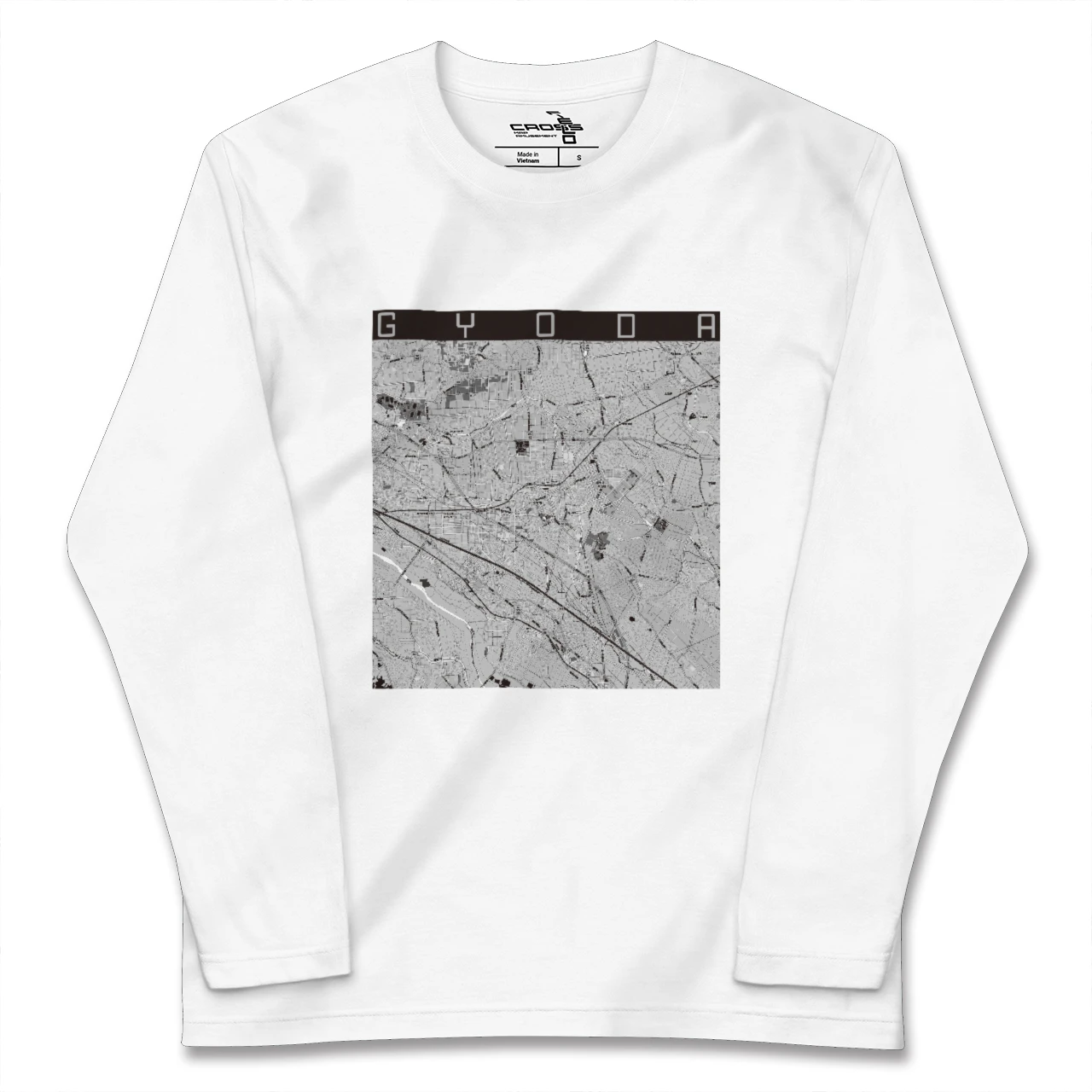 【行田(埼玉県)】地図柄ロングスリーブTシャツ