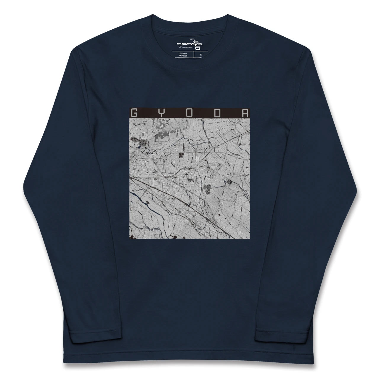 【行田(埼玉県)】地図柄ロングスリーブTシャツ